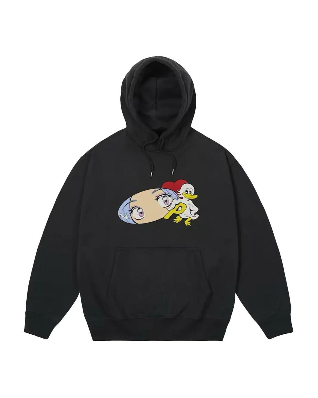 Palace Black Rear View Hoodie for men