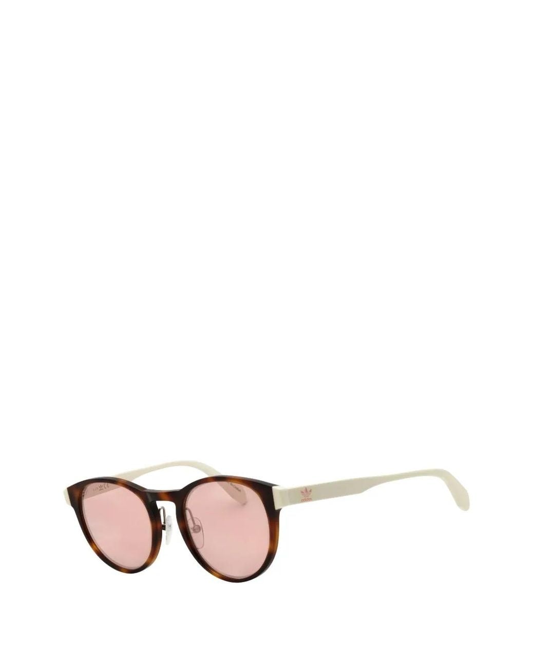 Adidas Brown Tortoiseshell-Effect Round-Frame Sunglasses