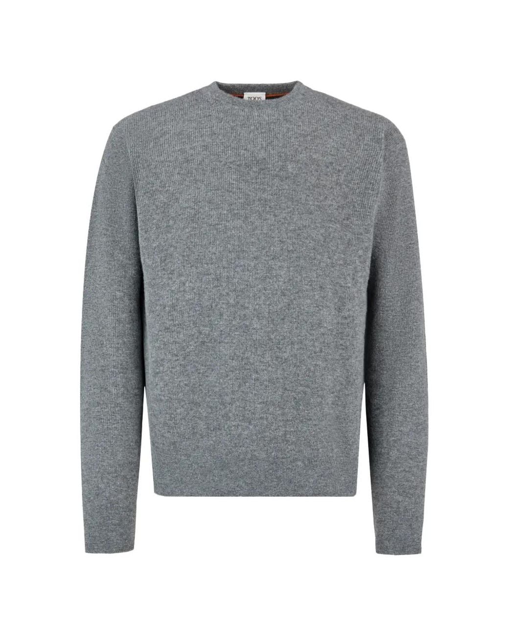 Tod's Gray Round-Neck Pullover for men