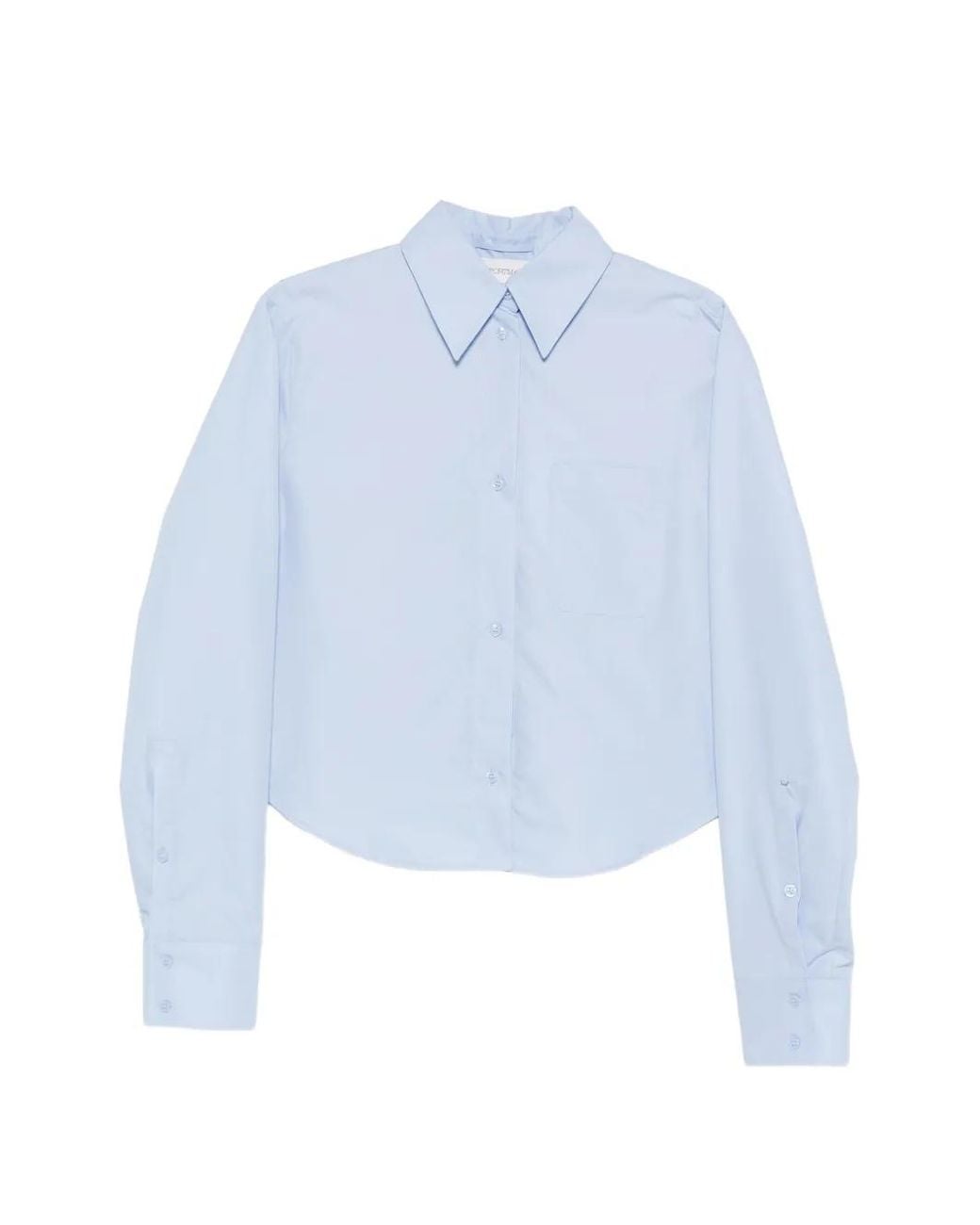 Sportmax Blue Pleated-Back Shirt