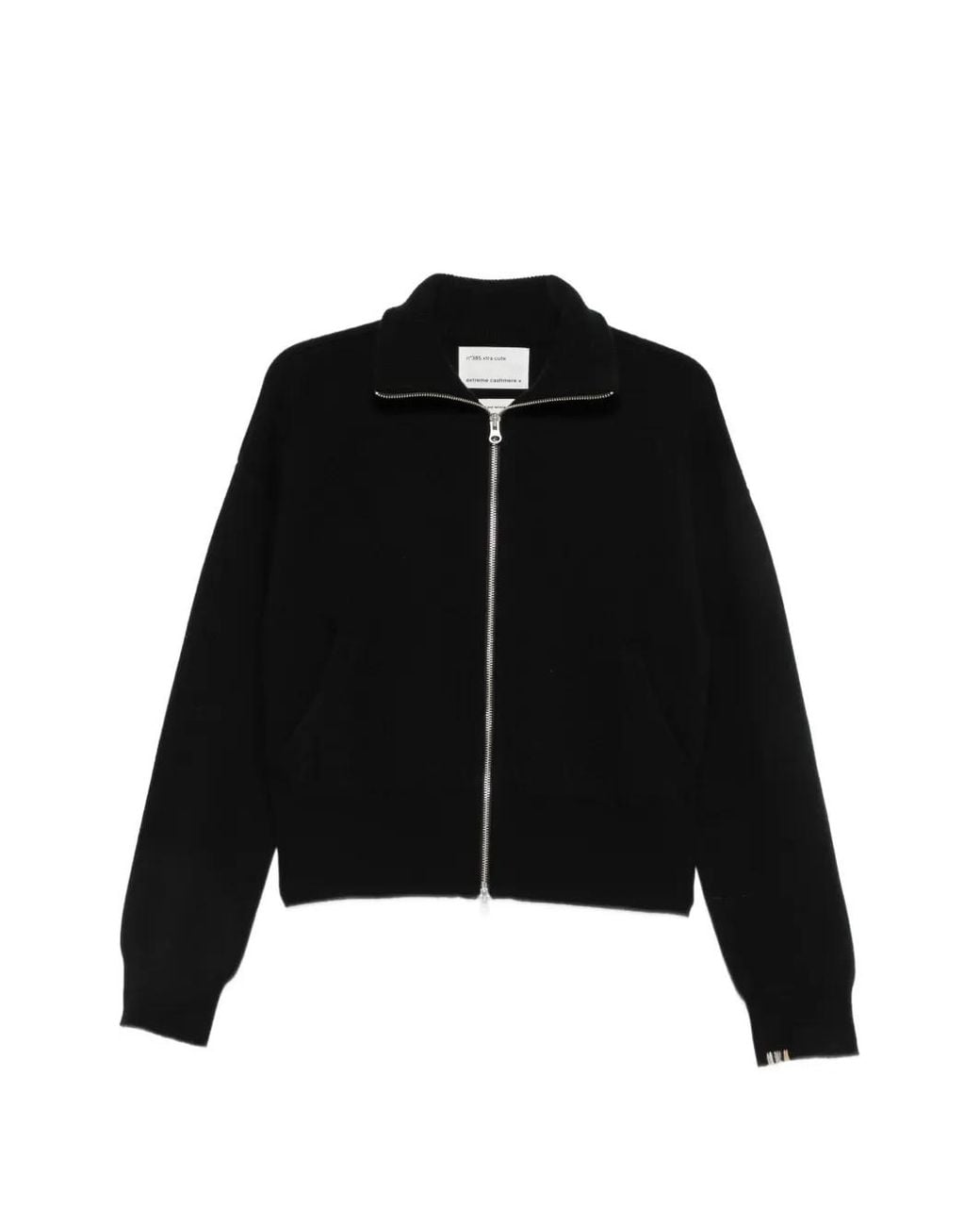 Extreme Cashmere Black Xtra Cute Zip-Up Cardigan