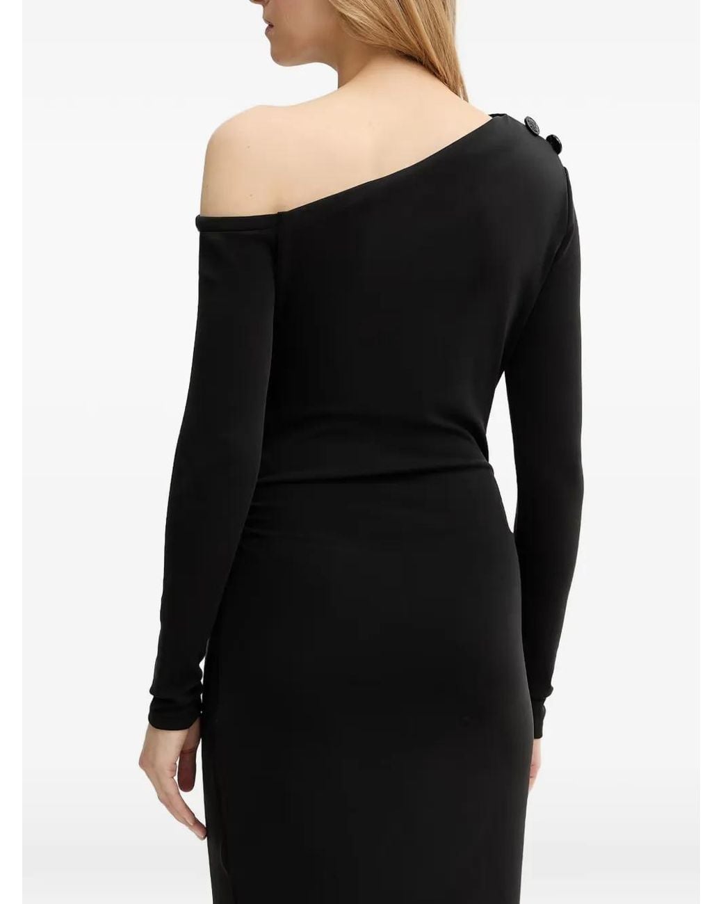 Guess Black One-Shoulder Mini Dress
