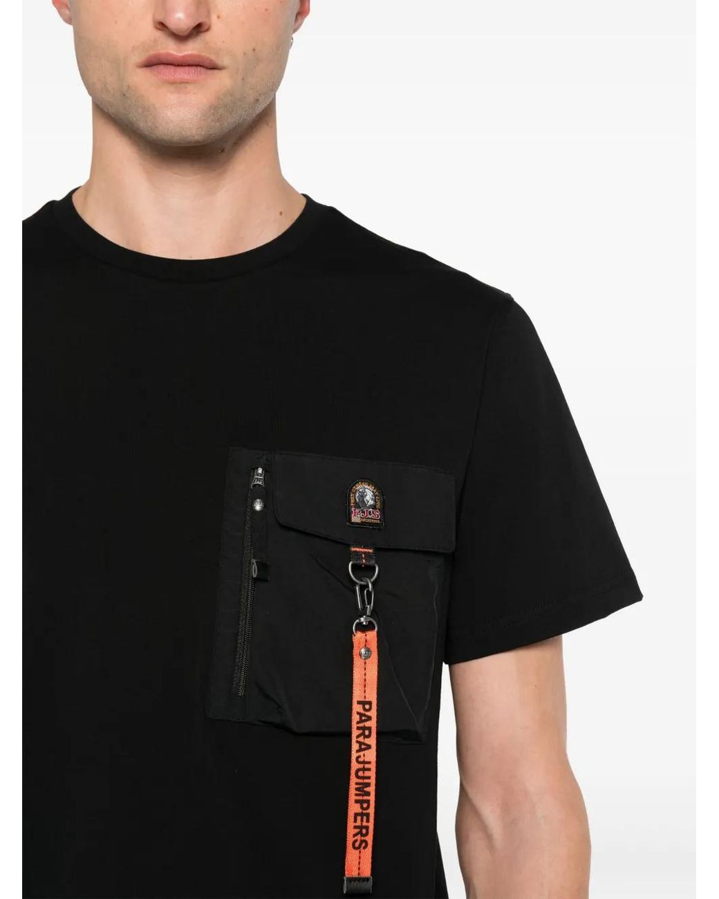 Parajumpers Black Mojave Cotton T-Shirt for men