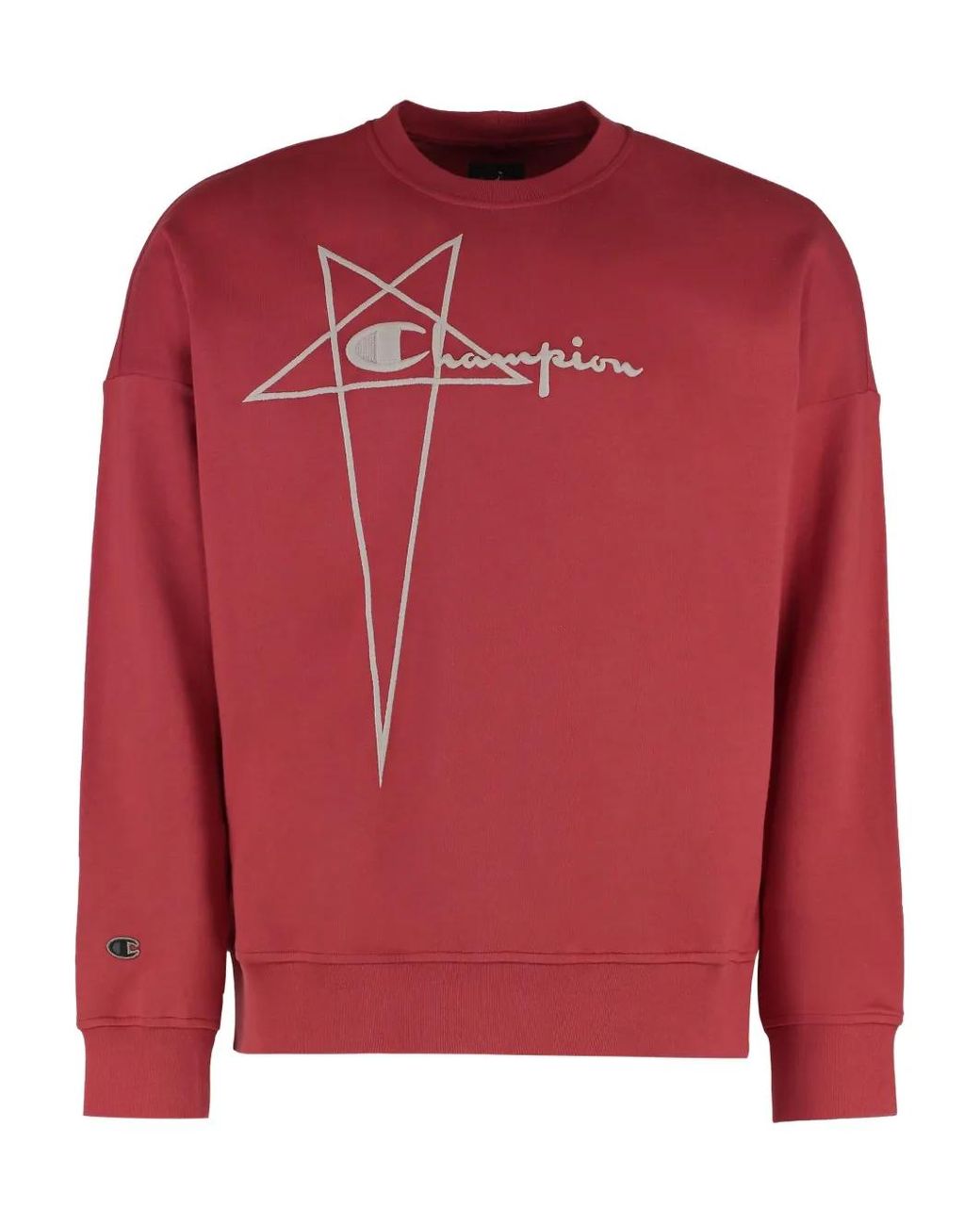 Rick Owens Red X Champion Sweatshirt for men