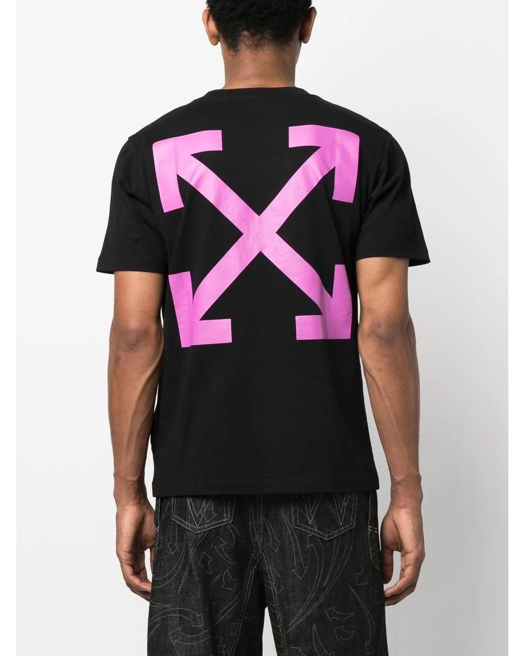 Off-White c/o Virgil Abloh Black Arrows-motif Short-sleeved T-shirt for men
