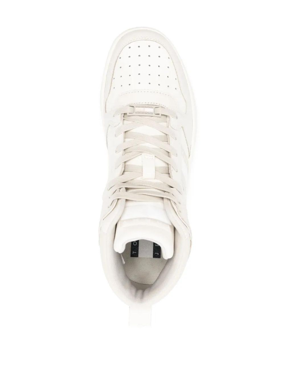 Tommy Hilfiger White Retro Basket High-Top Sneakers