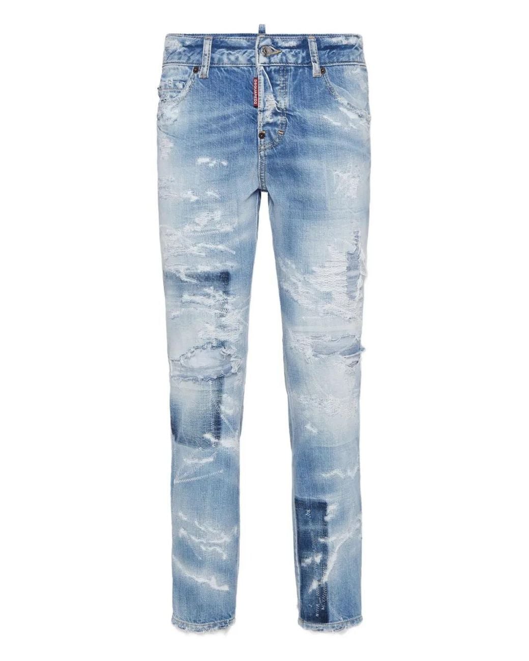 DSquared² Blue Super Ripped Cool Jeans