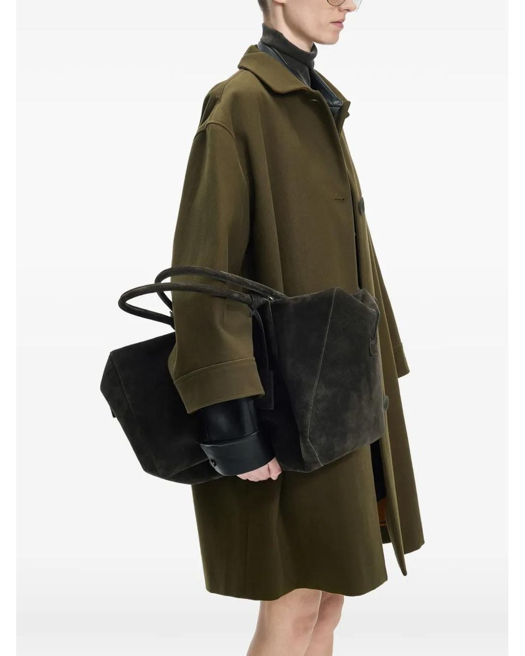 JNBY Green Oversized Midi Coat