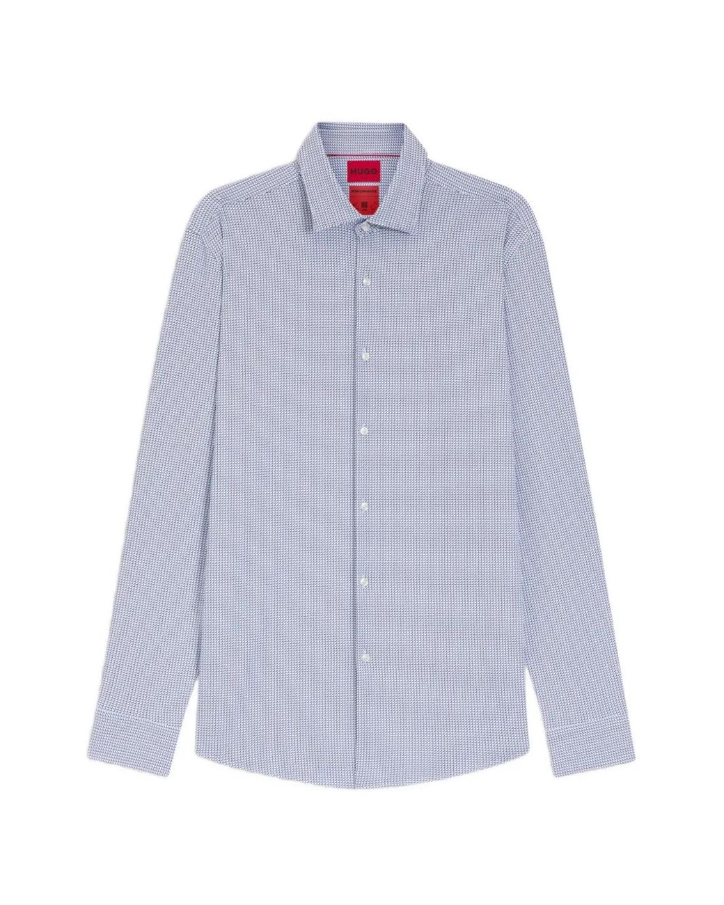 HUGO Blue Patterned Shirt for men