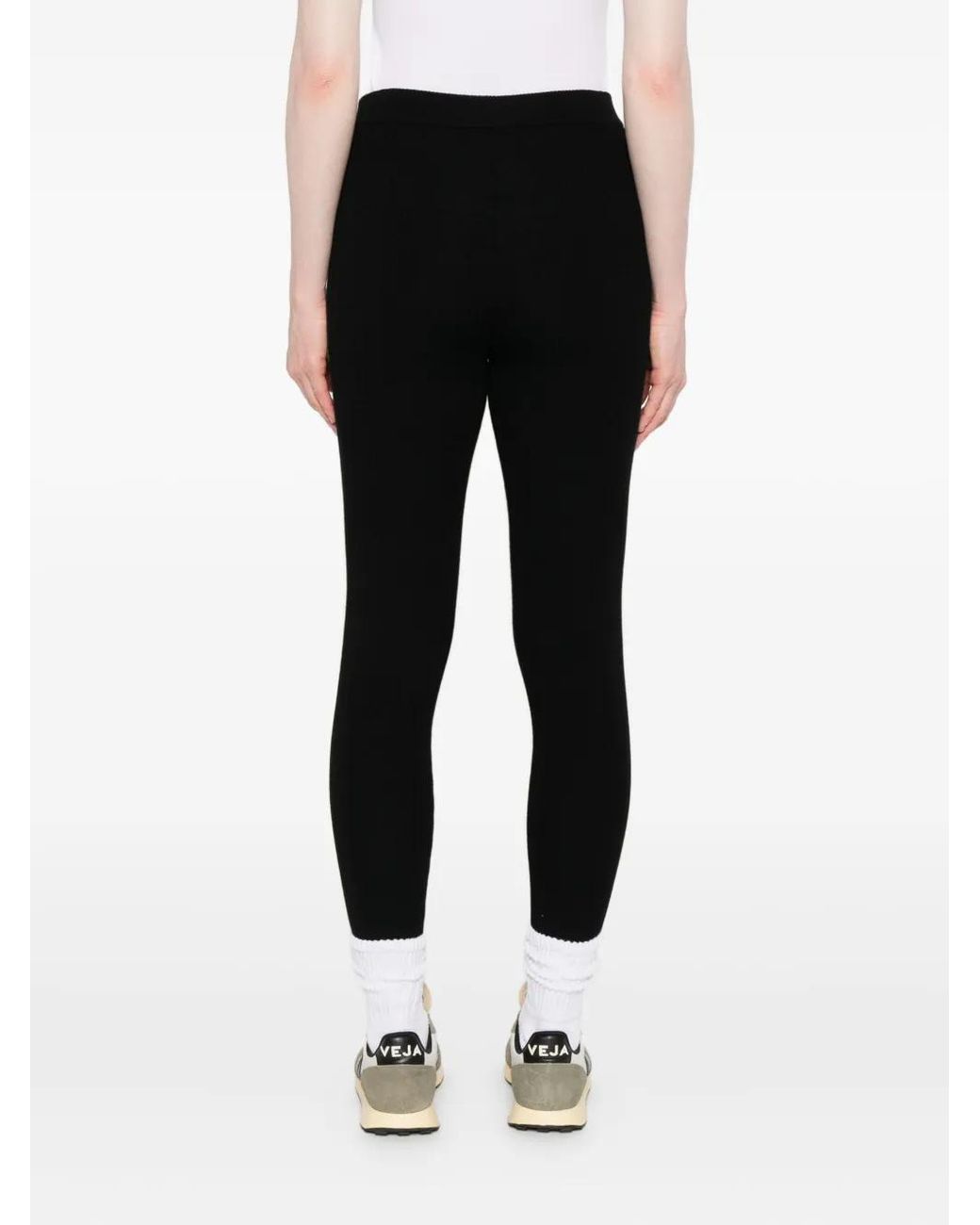 P.A.R.O.S.H. Black Wool Leggings