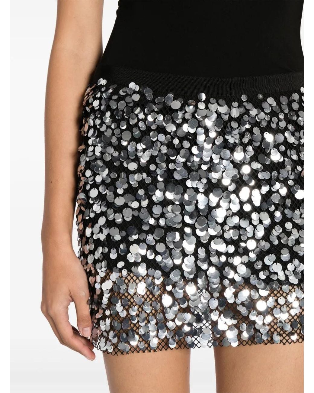 Tom Ford Black Sequin-Embellished Miniskirt