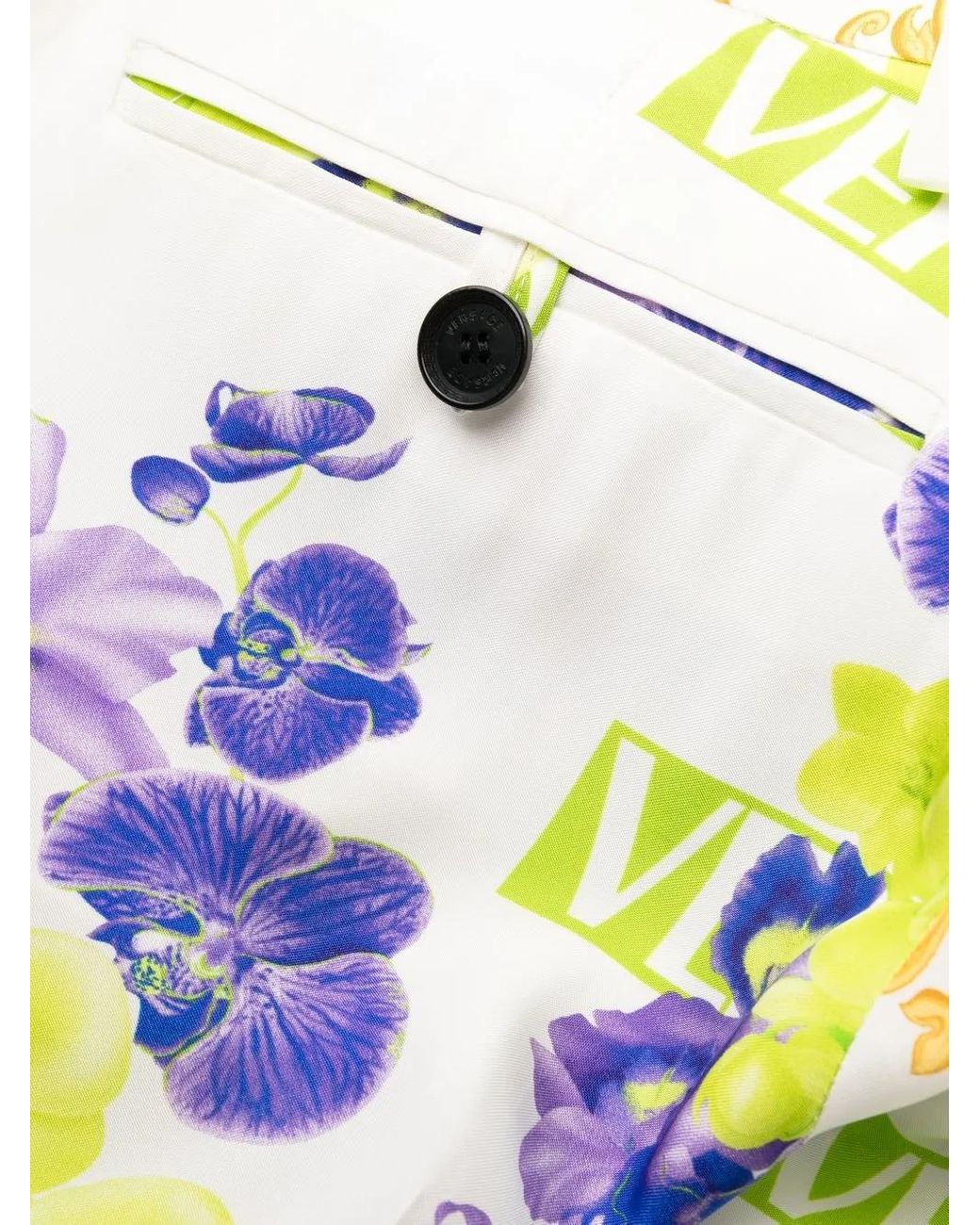 Versace White Baroque-print Trousers