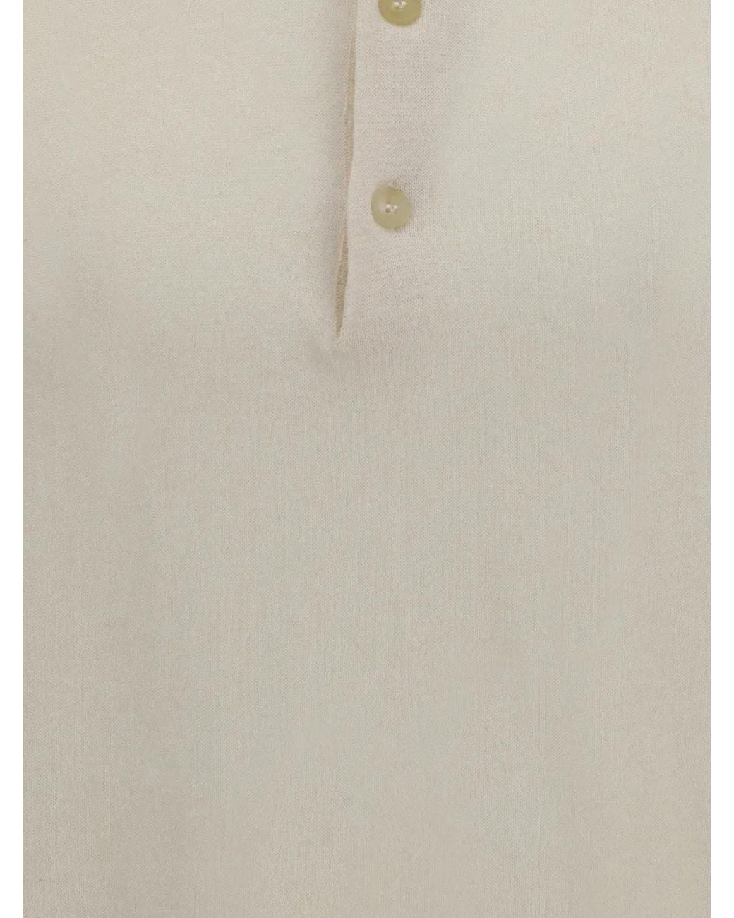 Premiata White Short-Sleeve Polo Shirt for men