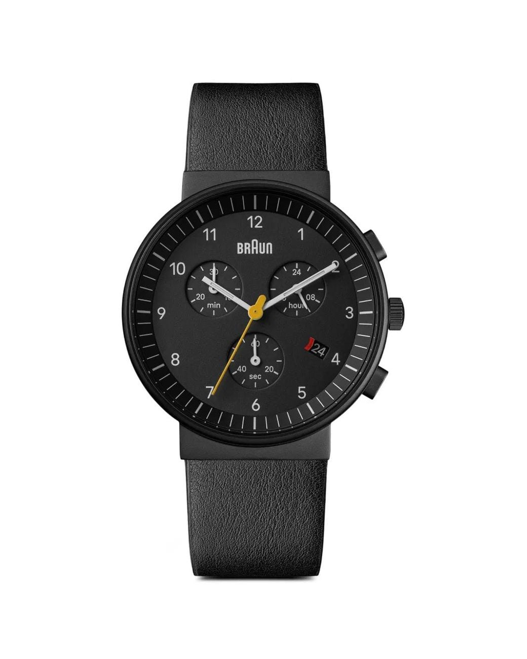 Braun Watches Black Gents Chronograph 40Mm Watch for men