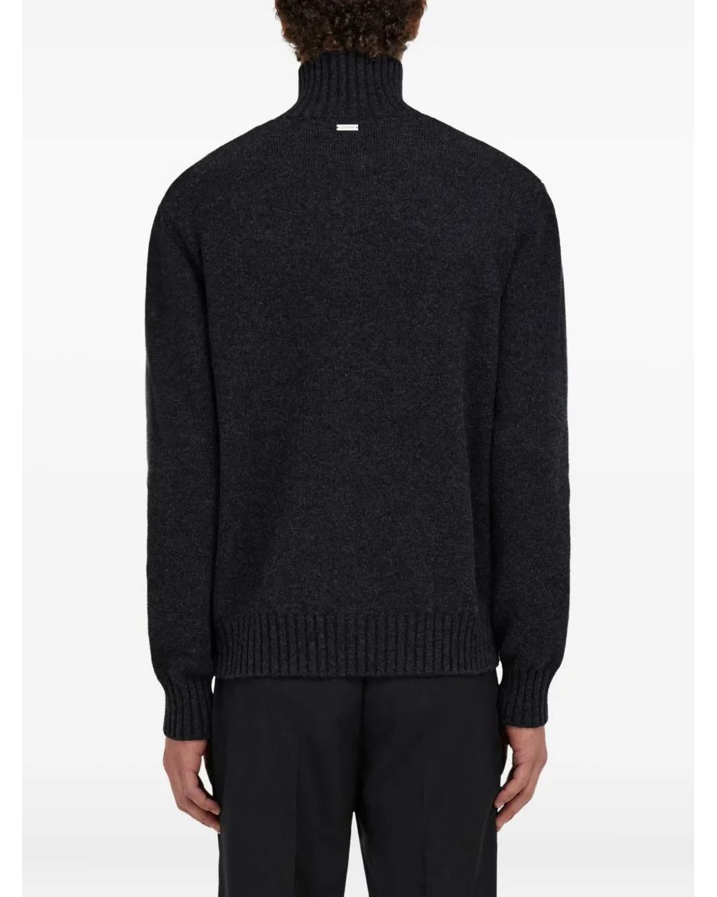 Ferragamo Blue Cashmere Sweater for men