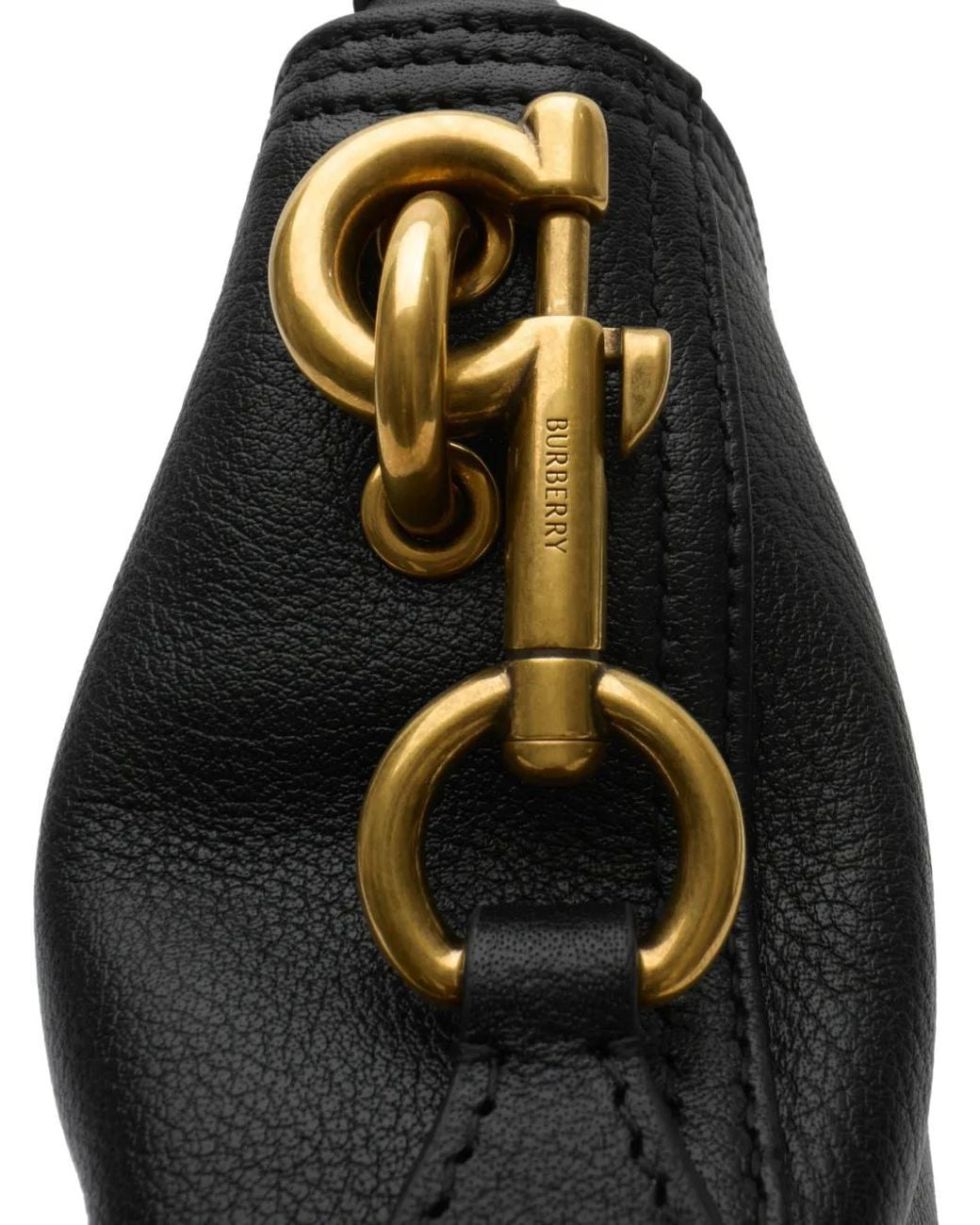 Burberry Black Mini B Clip Bucket Bag