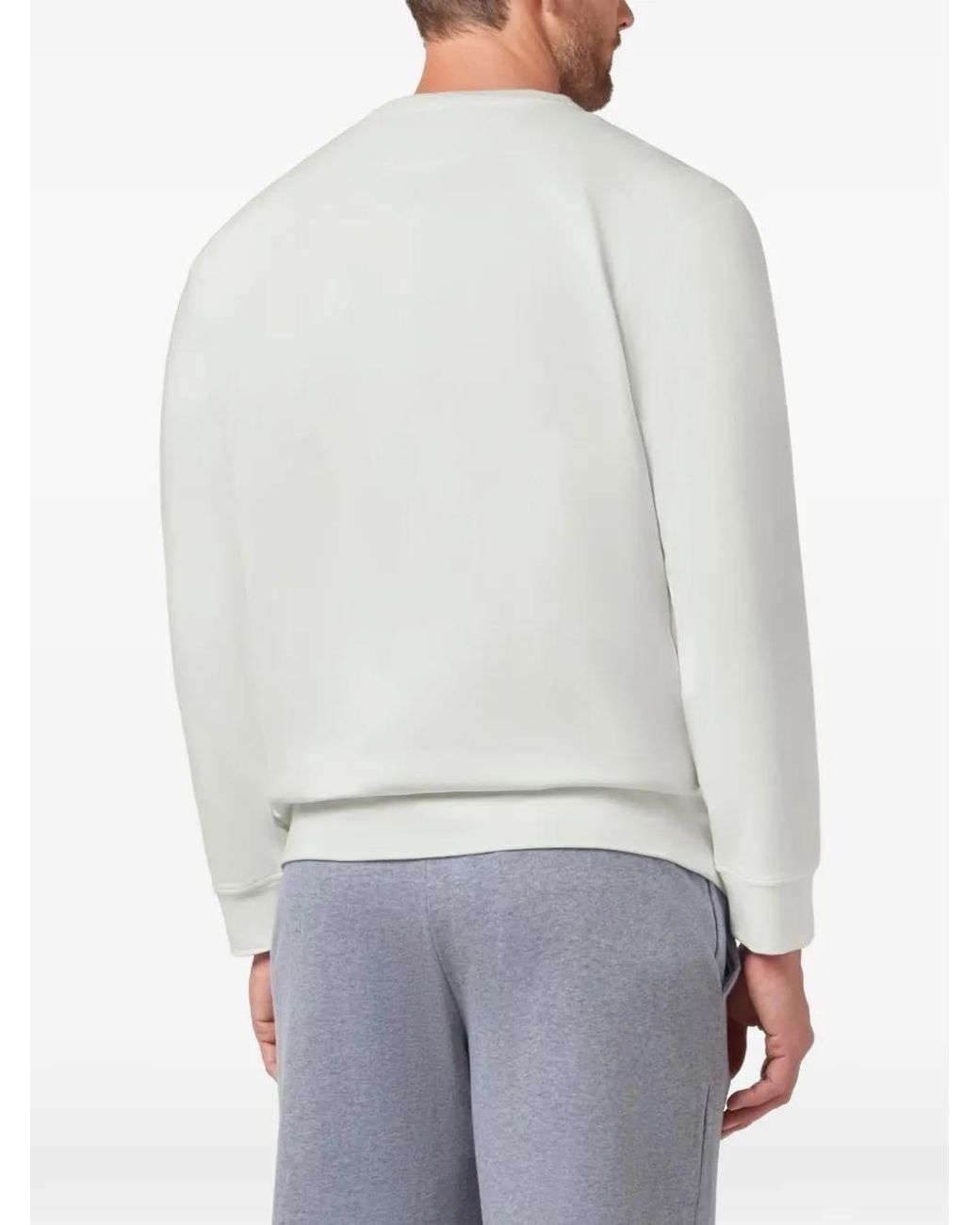 Paul & Shark White Crew-Neck Sweatshirt for men