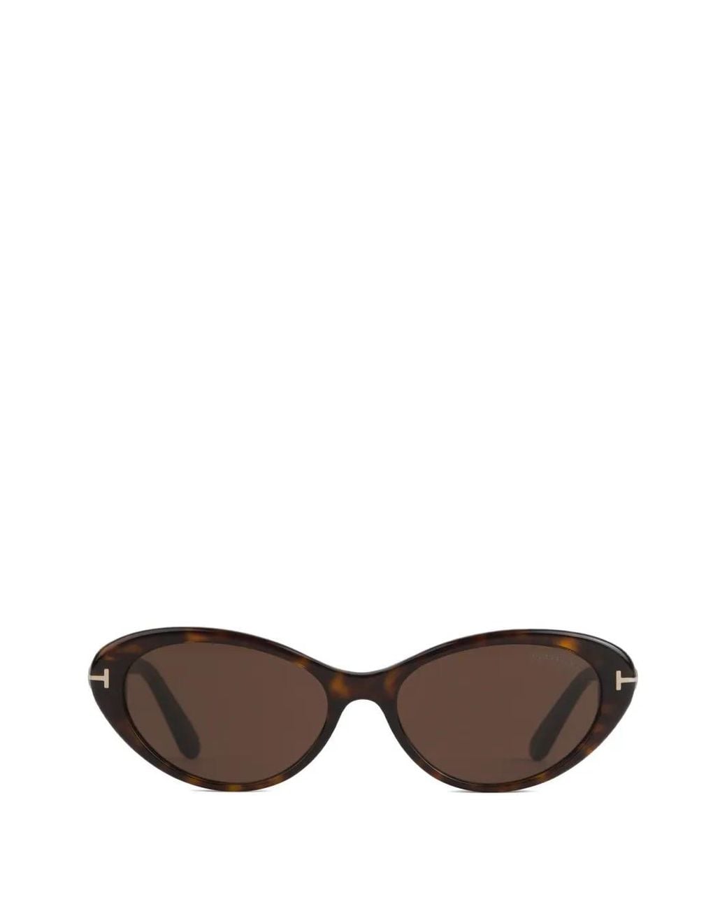 Tom Ford Brown Tortoiseshell-Effect Cat-Eye Sunglasses