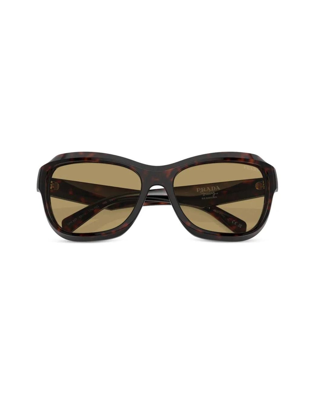 Prada Brown Prada Pr A27S Pilot Sunglasses