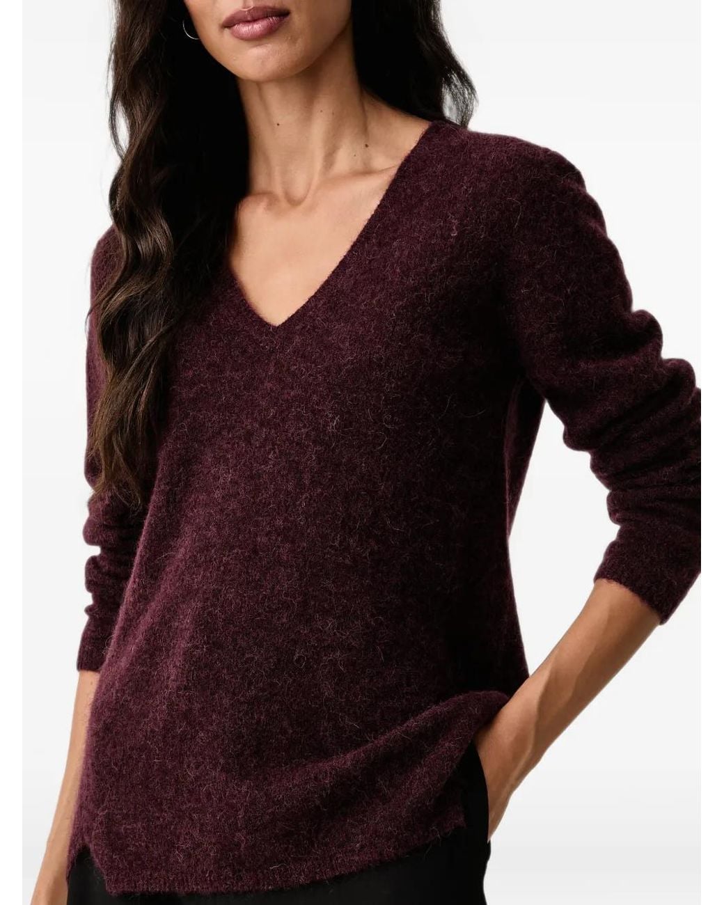 Mos Mosh Black Mape Sophia V-Neck Sweater