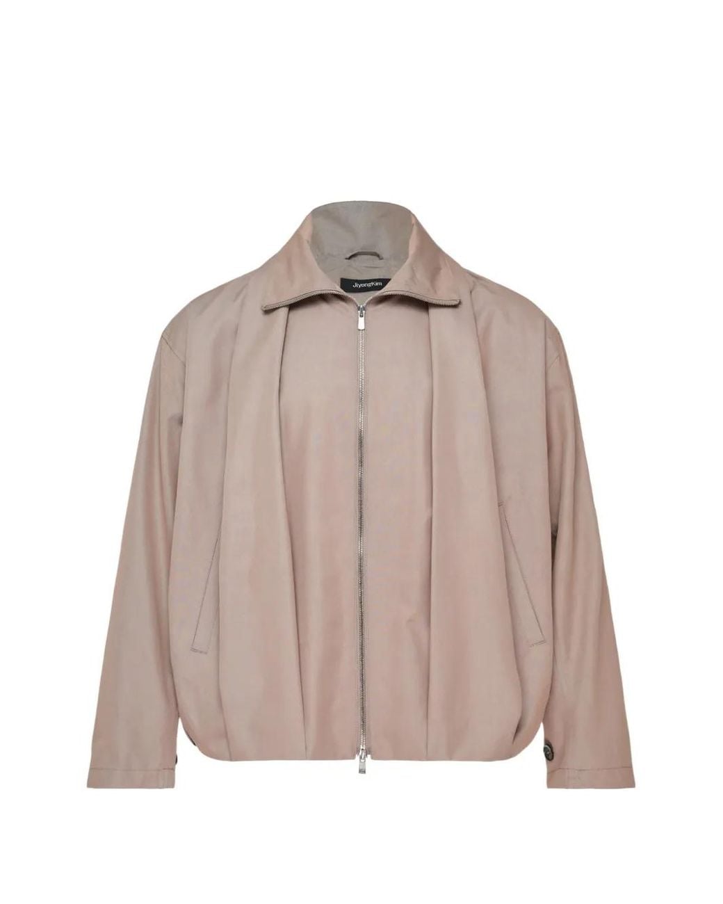 JiyongKim Brown Zip-Up Jacket for men