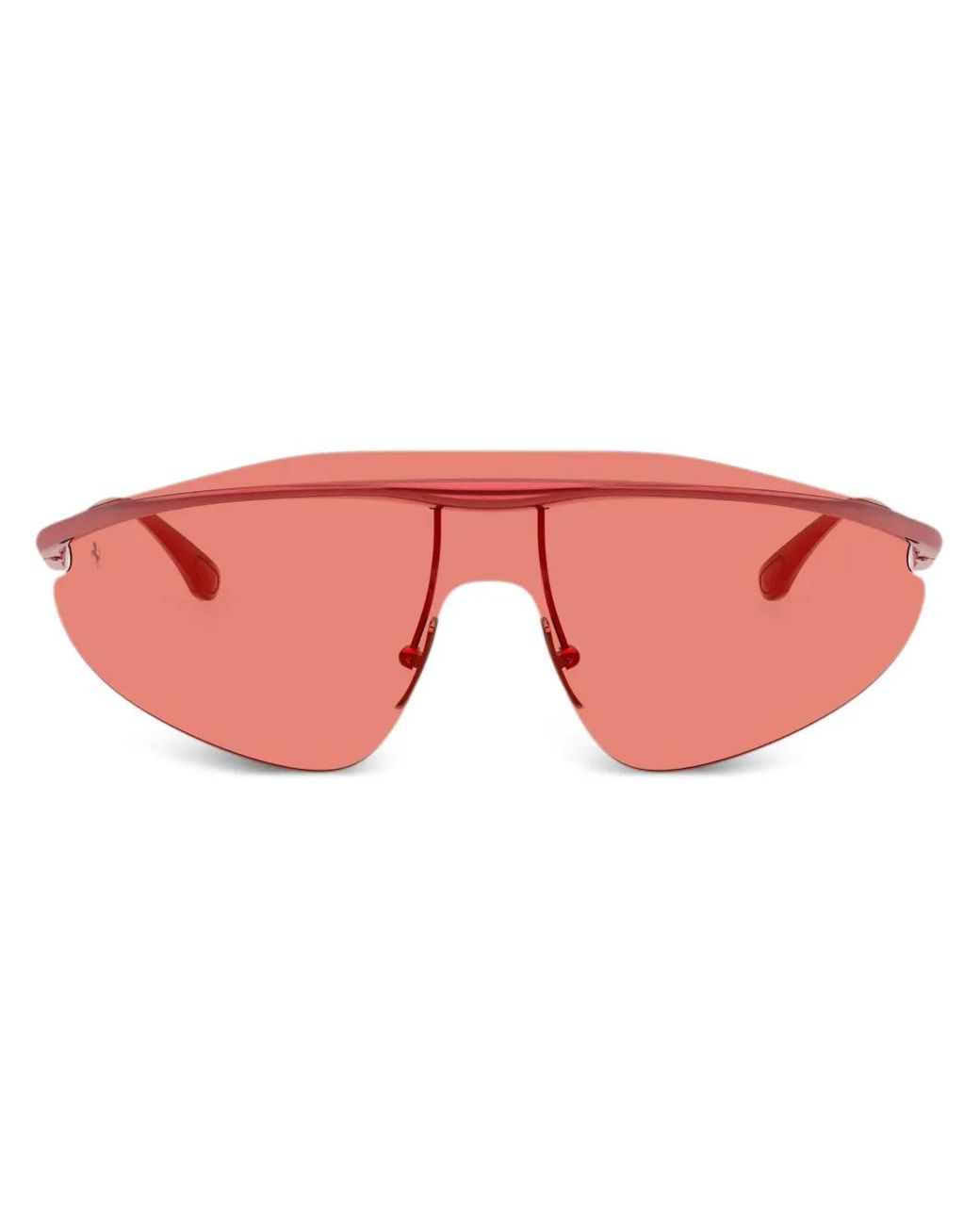 Ferrari Pink Mask-Frame Sunglasses