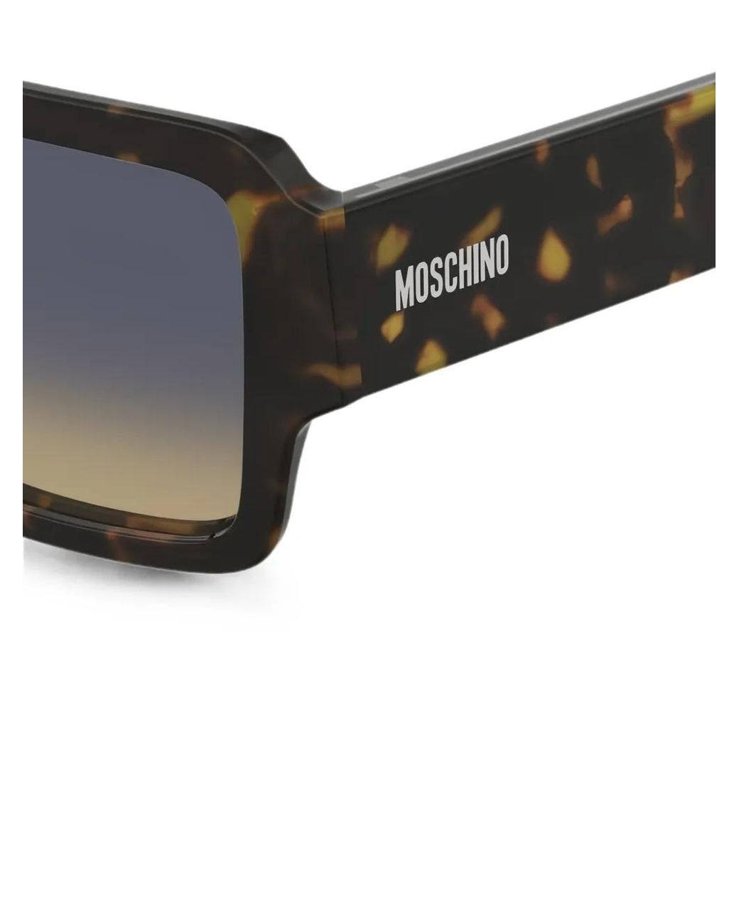 Moschino Black Eckige Sonnenbrille