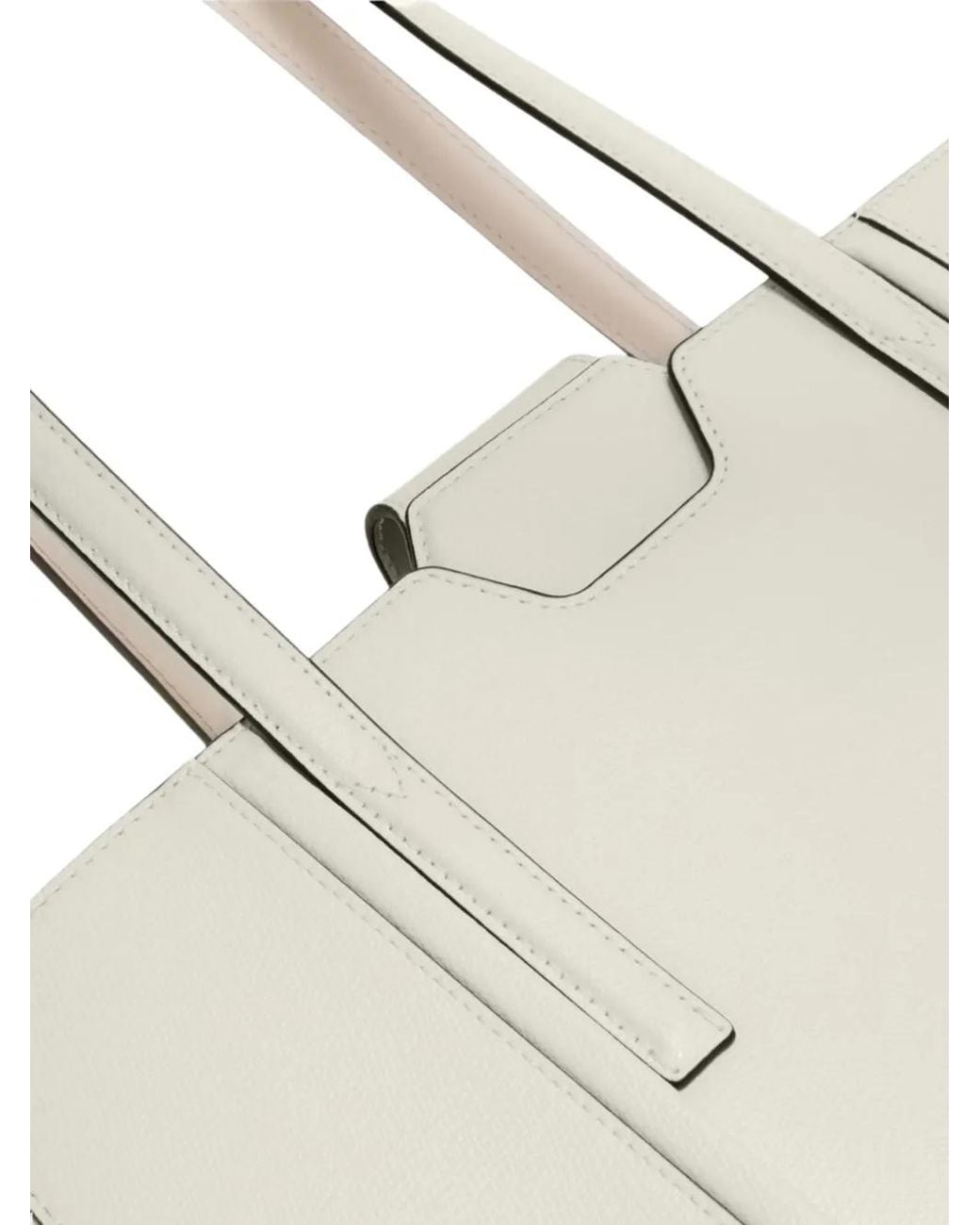 Furla White Leather Tote Bag