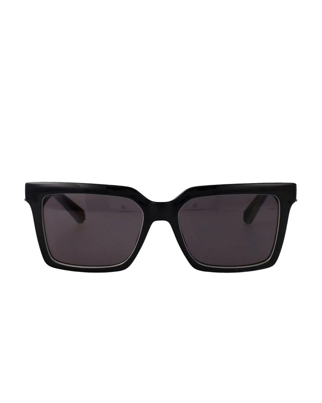Calvin Klein Black Rectangle-Frame Sunglasses