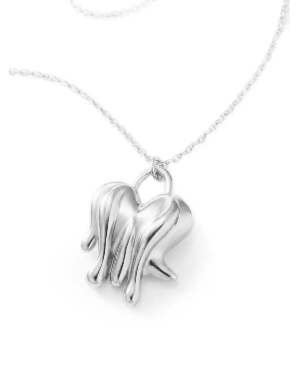 Yoj White Loff Pendant Necklace