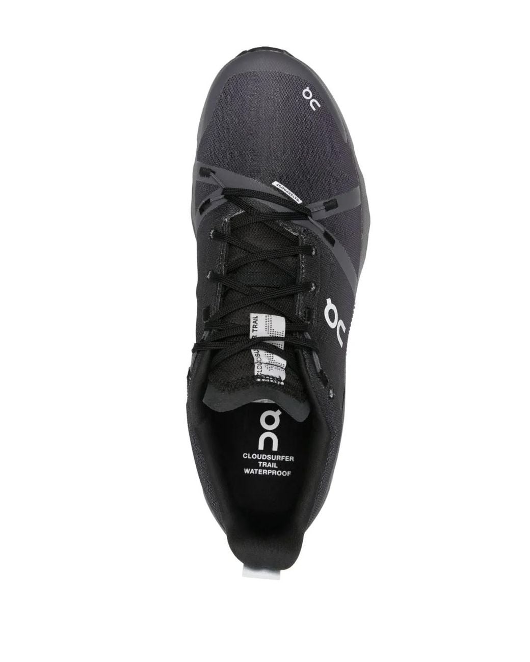 On Shoes Black Cloudsurfer Trail Waterproof Sneakers for men