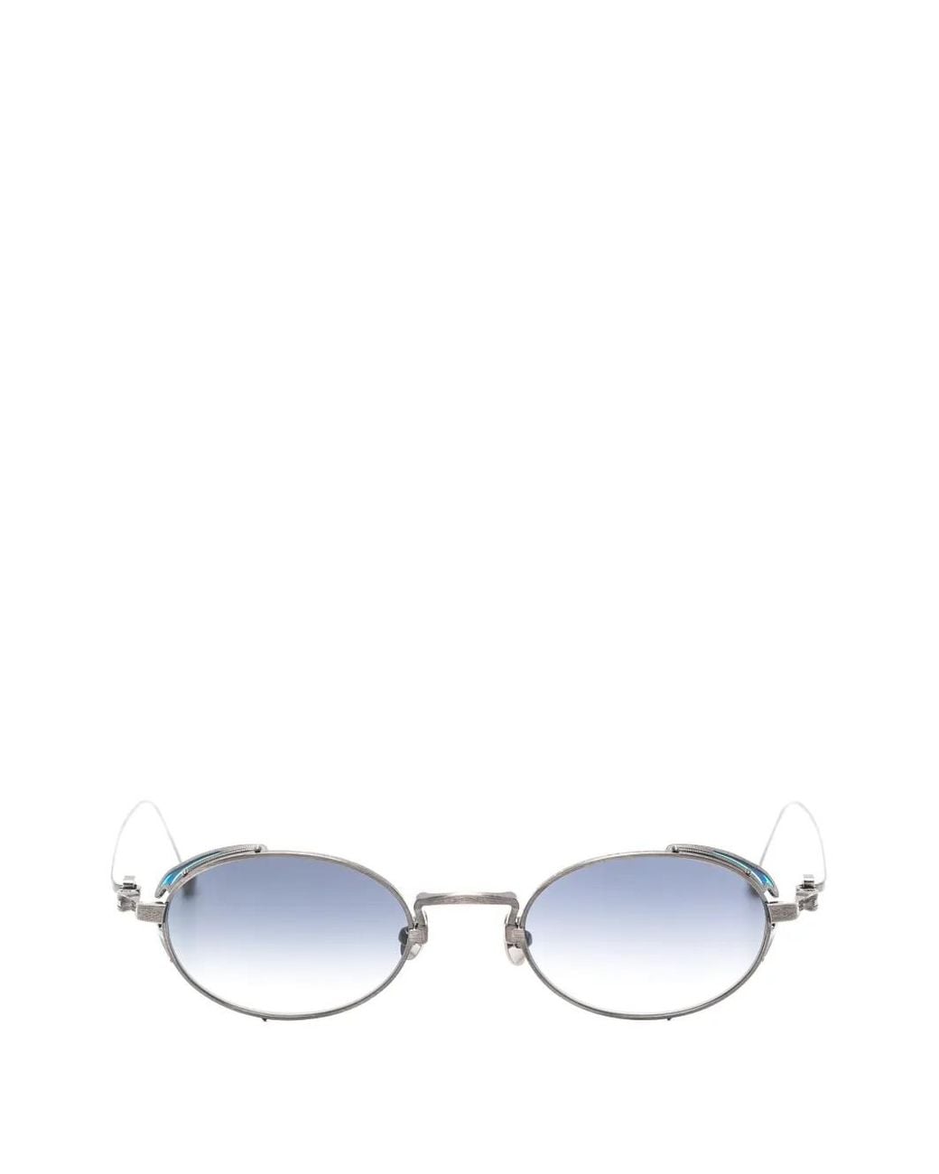 Matsuda White Oval-Frame Sunglasses