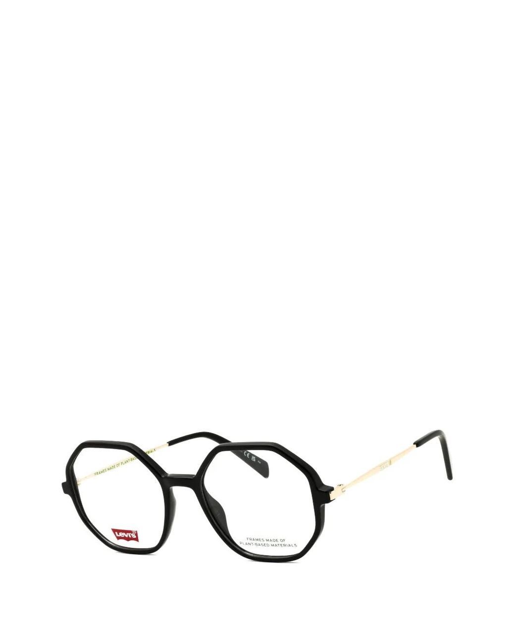 Levi's Black Lv 1062 Geometric-Frame Glasses