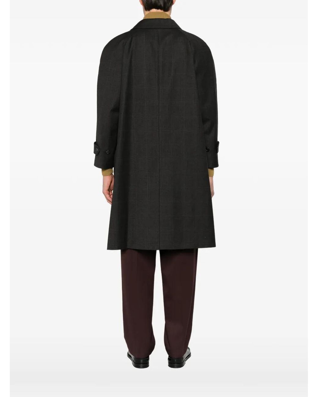 DUNST Black Manteau À Carreaux