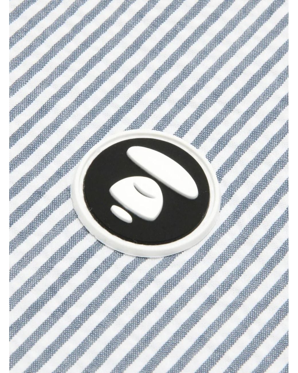 Aape By A Bathing Ape White Striped Shirt for men
