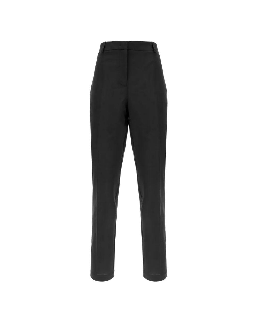 HUGO Black Pressed-Crease Tailored Trousers