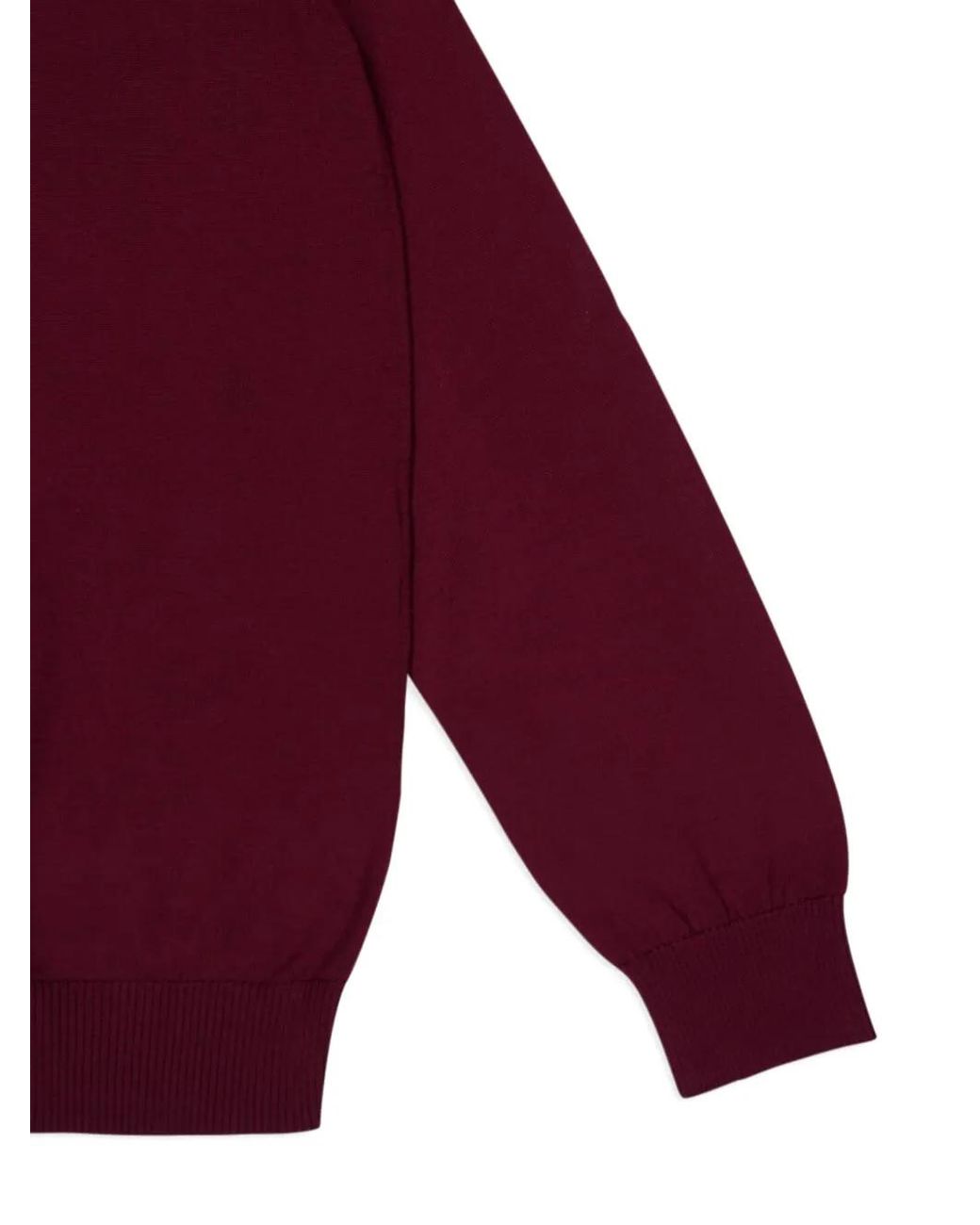 Fendi Red Long-Sleeve Polo Shirt for men
