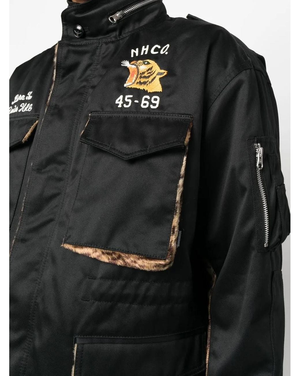 Neighborhood Black M-65 Padded Jacket for men