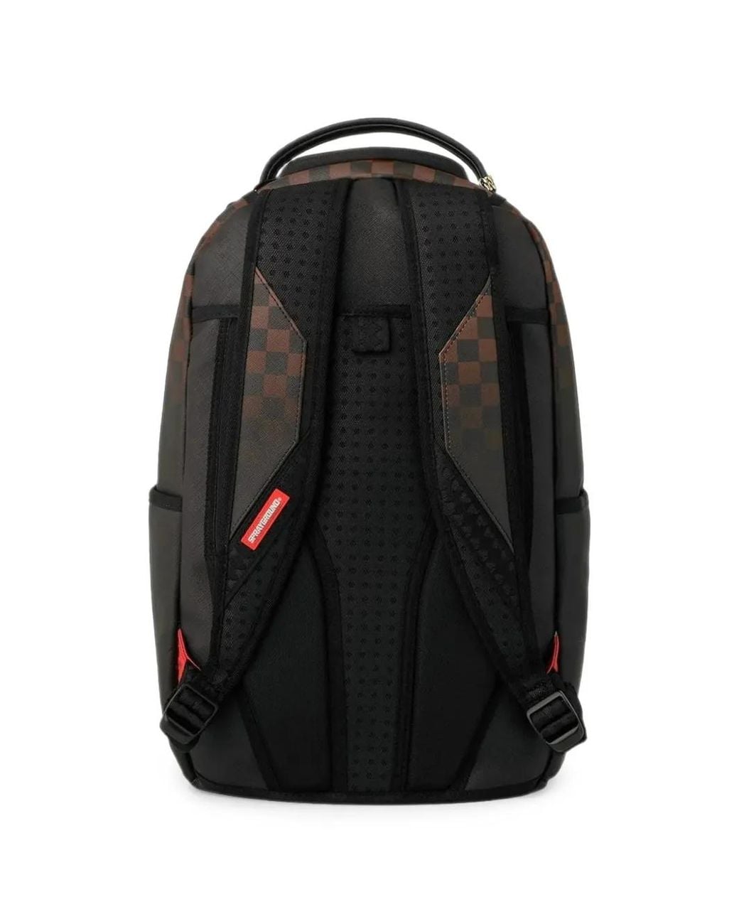 Sprayground Black Ghost Drip Check Backpack for men