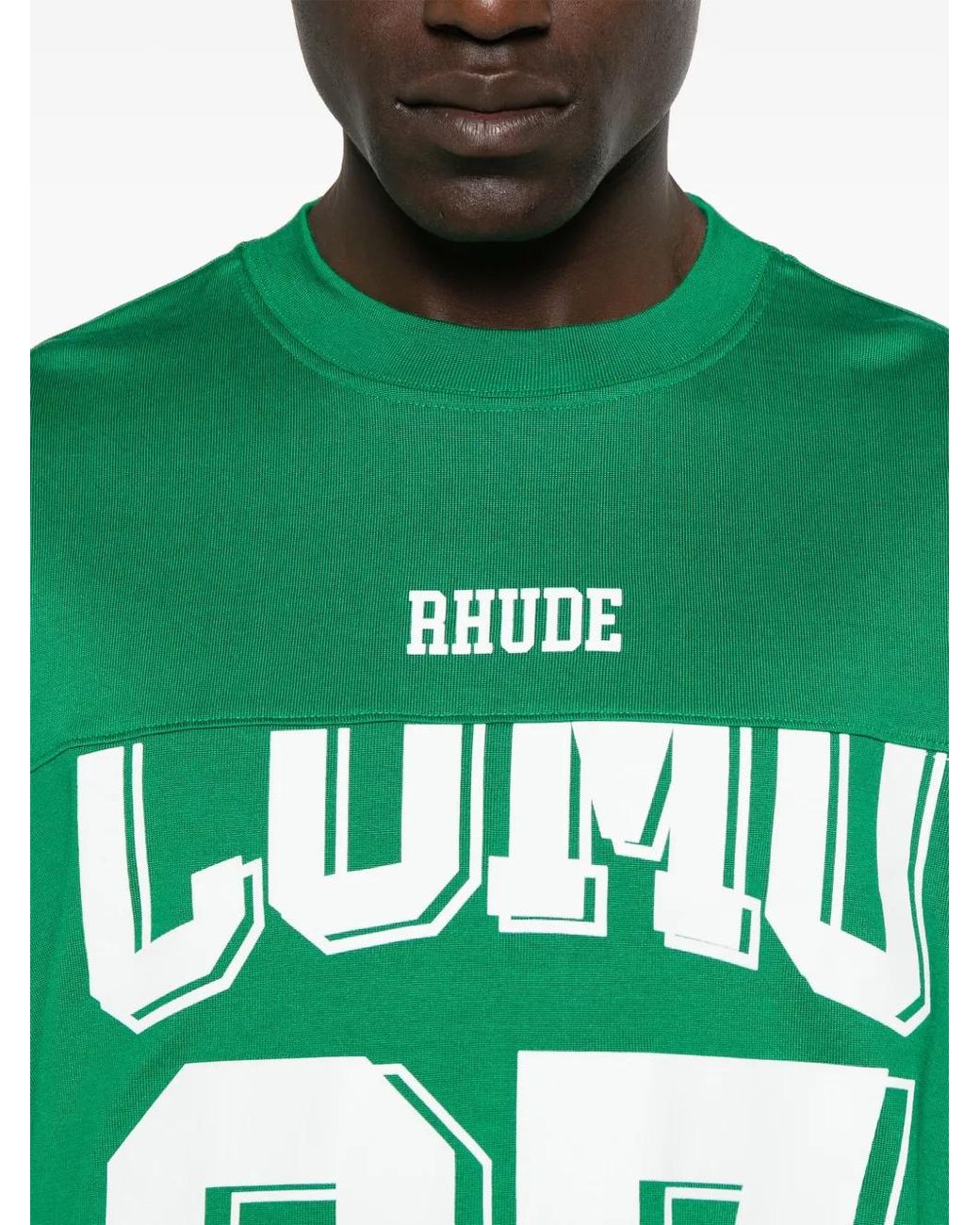 Rhude Green Como T-Shirt for men