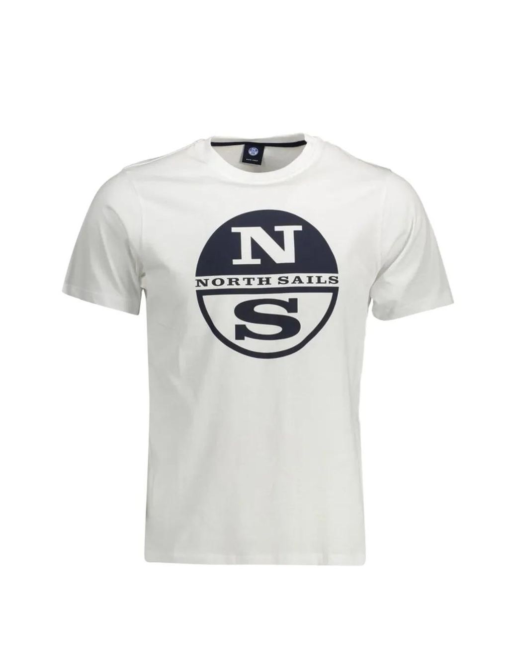 North Sails Gray Logo-Print T-Shirt for men
