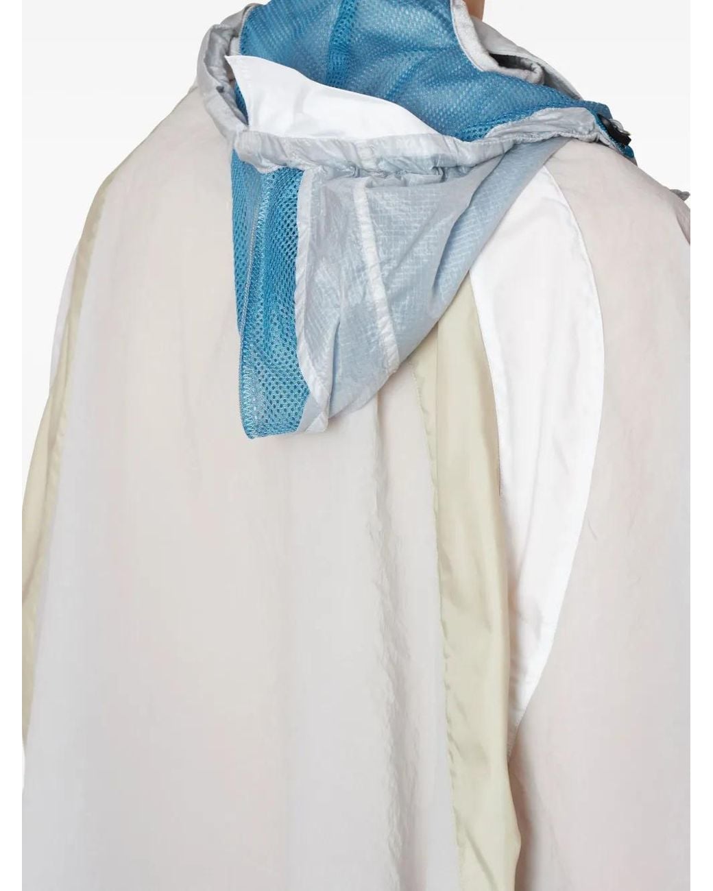 Kolor White Hood Colour-Block Shirt for men