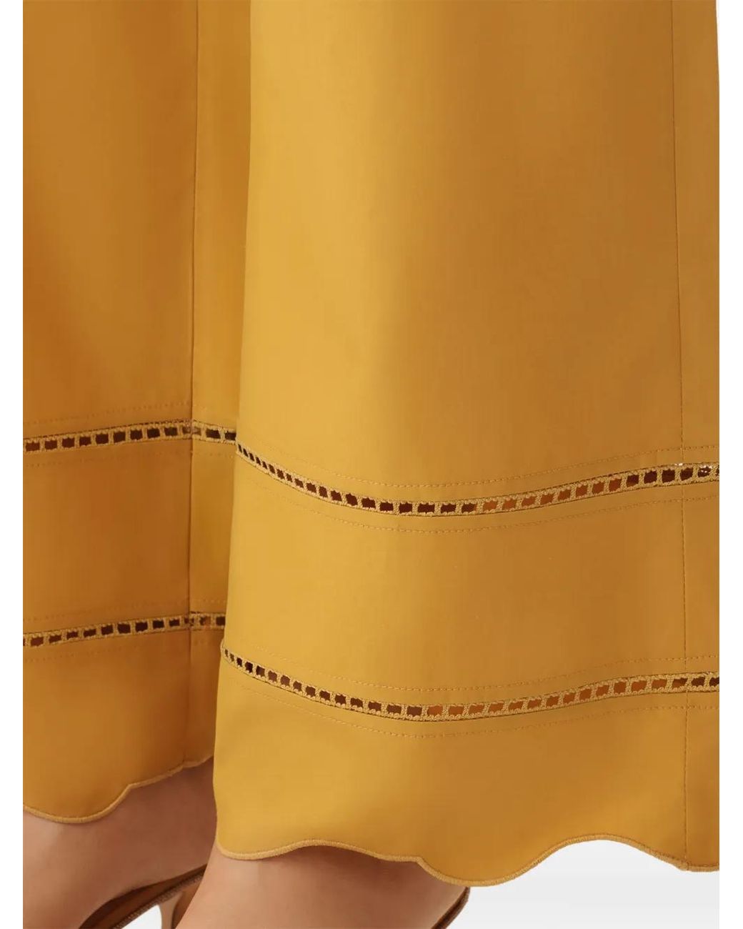Fabiana Filippi Yellow Elasticated Trousers