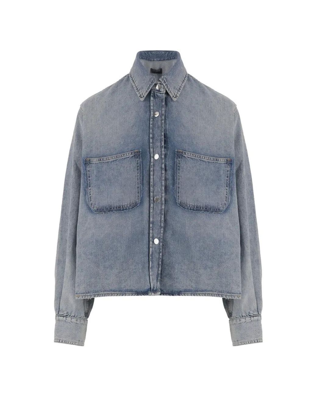 Haikure Blue Patch-Pocket Denim Jacket