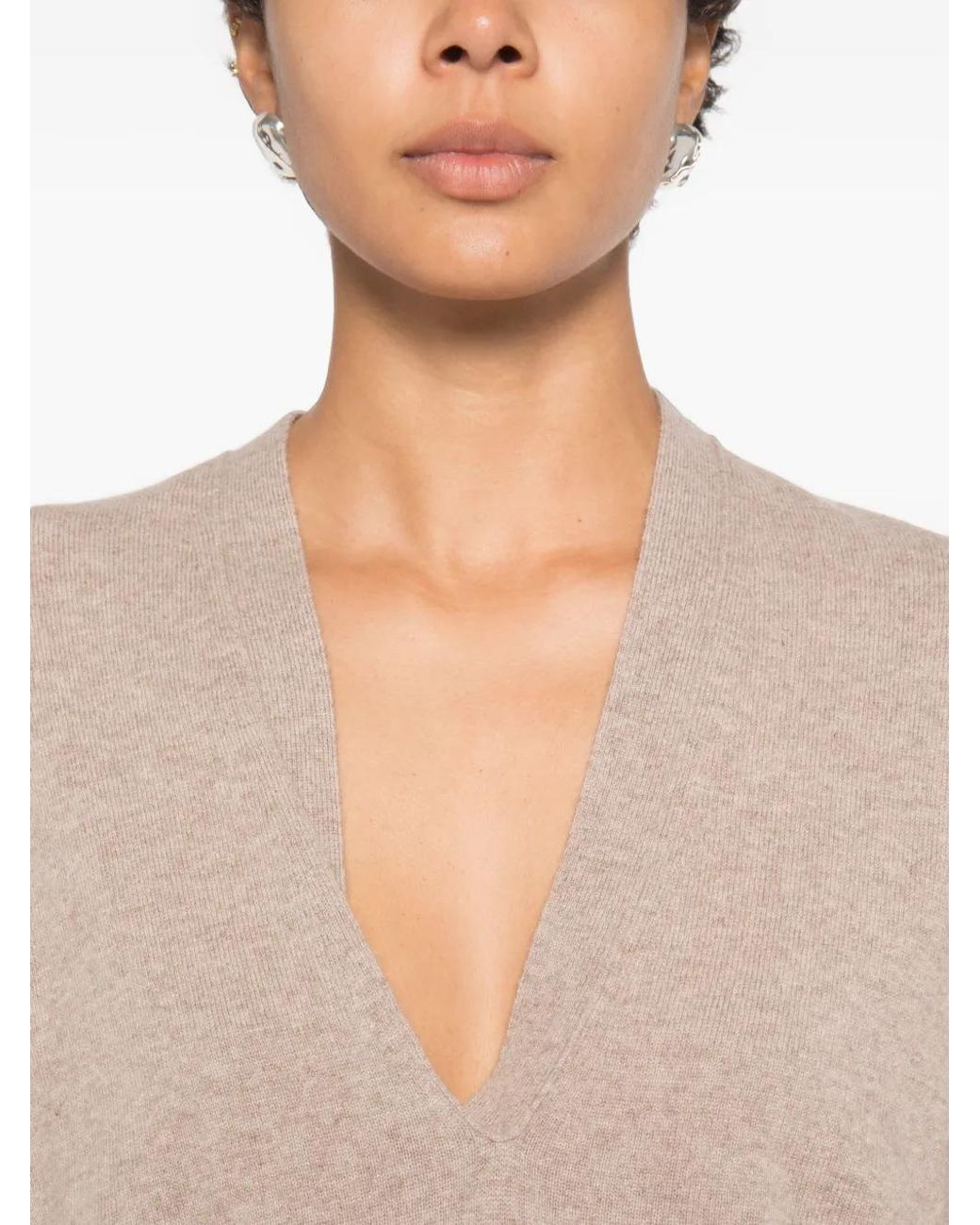 Source Unknown Natural Byrone Half-Twist Sweater