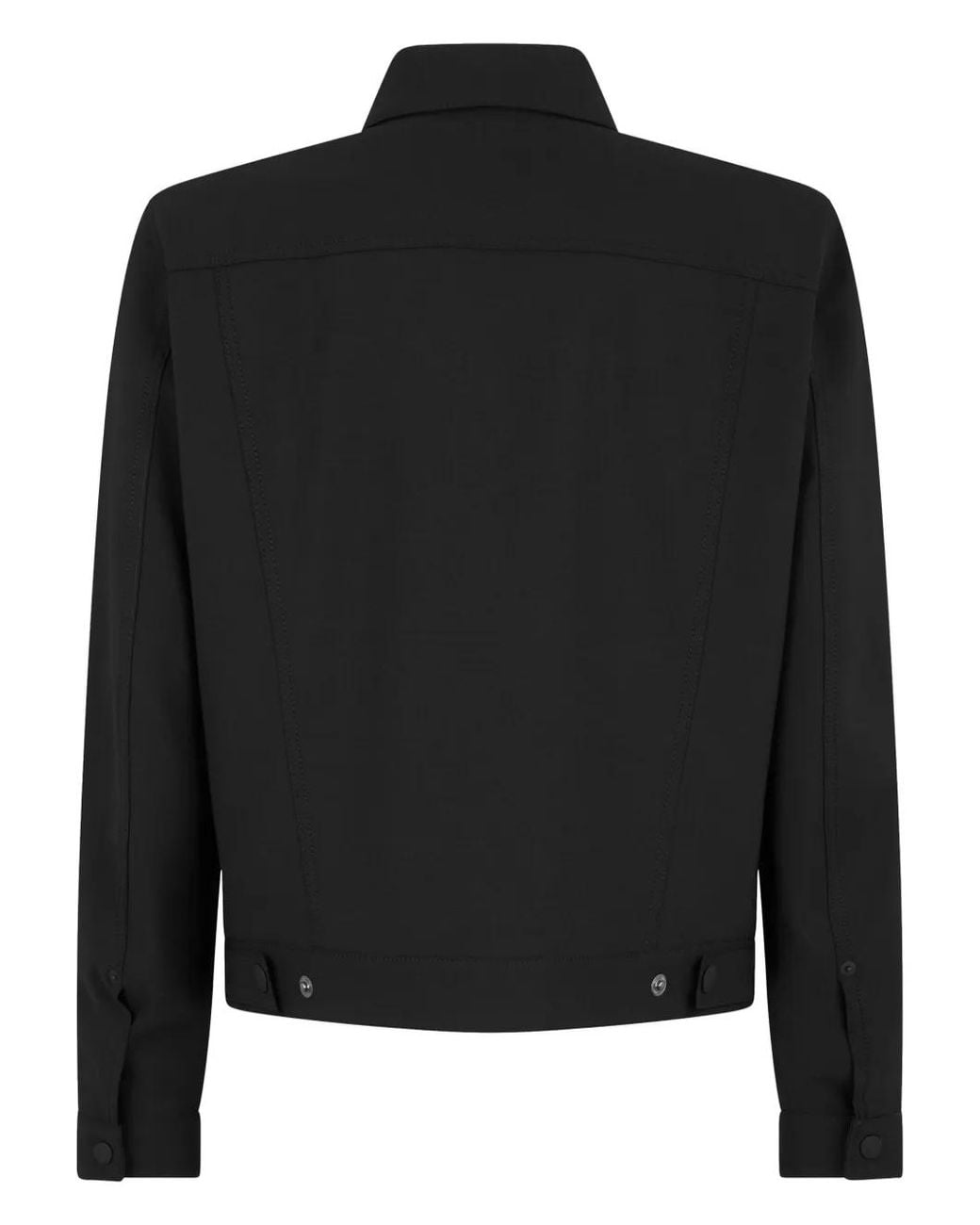 DSquared² Black Virgin Wool Blend Shirt Jacket For for men