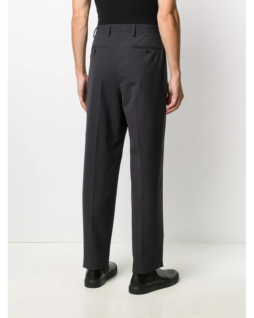 Valentino Garavani Gray Belted Tailored Cut Trousers for men