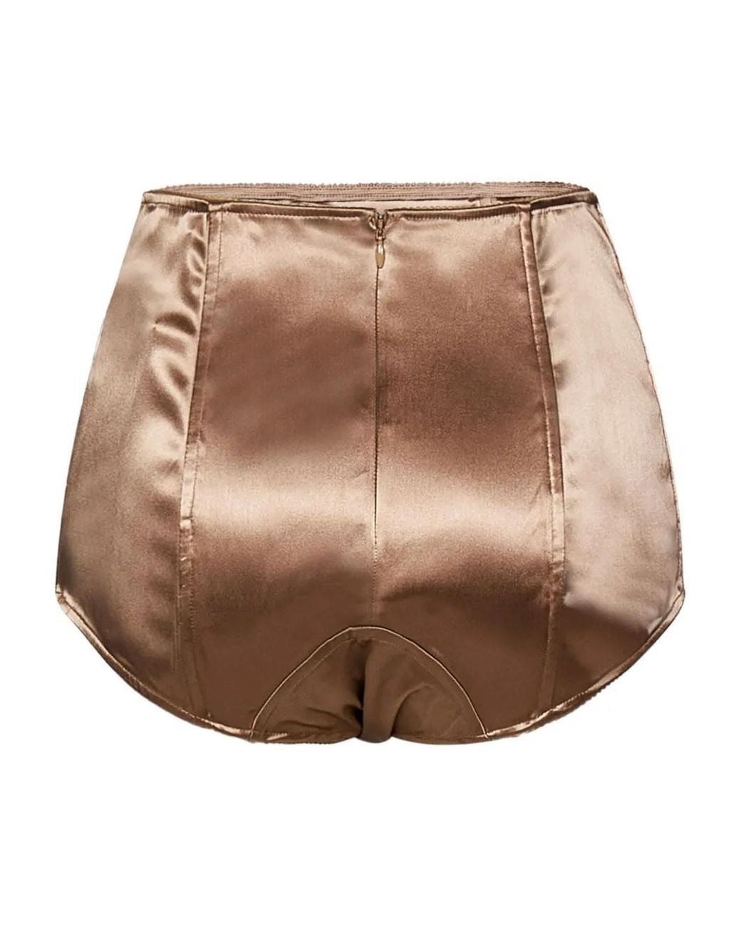 ROOM76 Brown Satin Brief Shorts