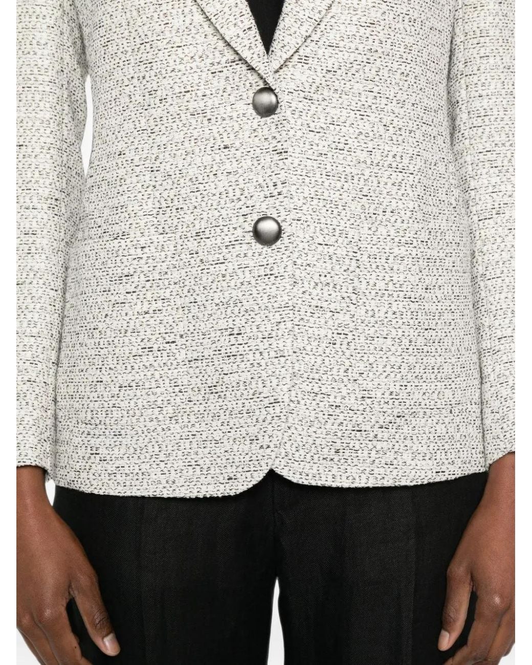 L.b.m. 1911 White Single-Breasted Blazer