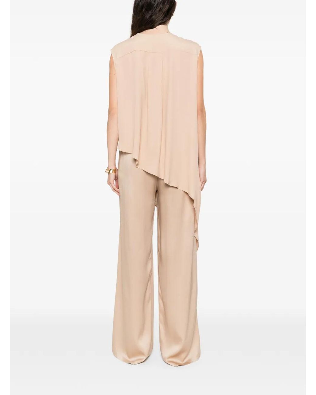 Fabiana Filippi White Asymmetric Blouse